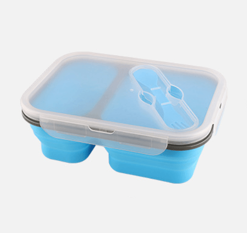 Silicone folding lunch box - EX-STOCK CANADA