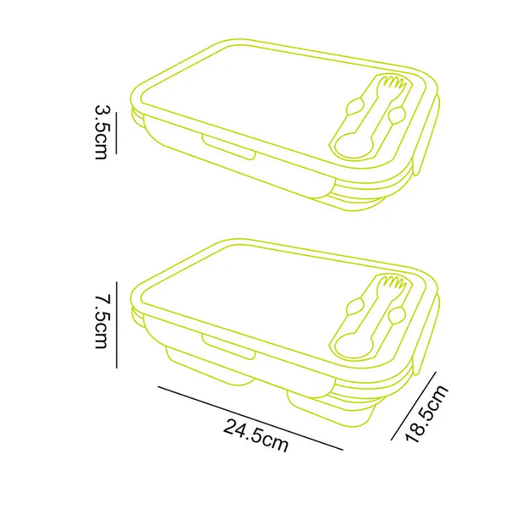 Silicone lunch box - EX-STOCK CANADA