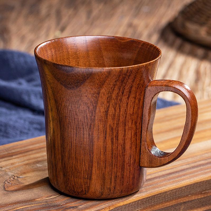Simple Literary Retro Japanese Style Wooden Handcrafted Mug - EX-STOCK CANADA