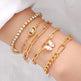 Simple Metal Multi-layer Bracelet Six-piece Set - EX-STOCK CANADA