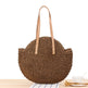 Simple Round Shoulder Bag Straw Handbag Summer Beach Bags - EX-STOCK CANADA