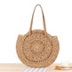 Simple Round Shoulder Bag Straw Handbag Summer Beach Bags - EX-STOCK CANADA