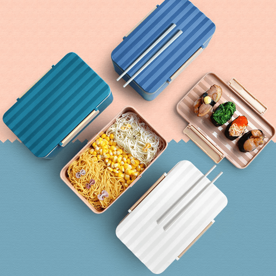 Simple wave lunch box - EX-STOCK CANADA