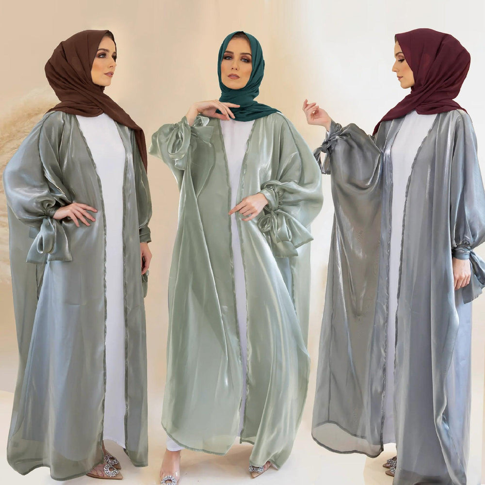 Six-color Middle East Arabic Cardigan Lace-up Bow Robe - EX-STOCK CANADA