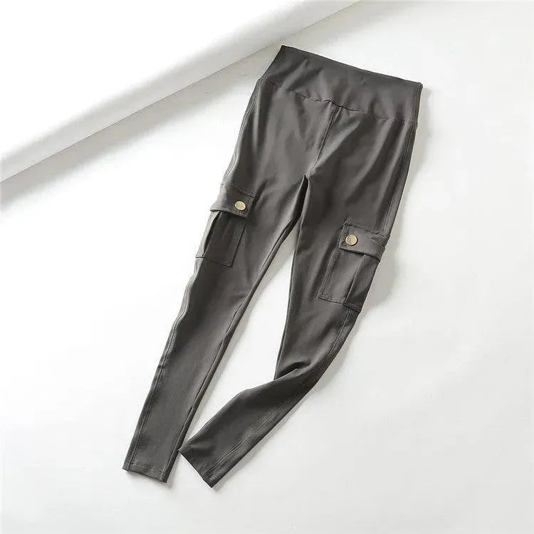 Skinny slim high elastic gym pants - EX-STOCK CANADA