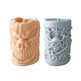 Skull Ornament Cylindrical Scented Candle Mould - EX-STOCK CANADA
