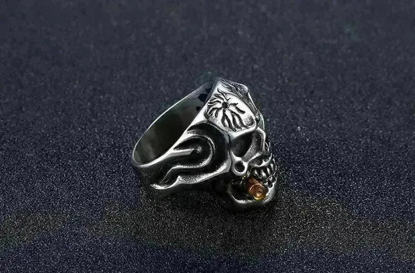 Skull Steel Ring Personalized Punk Men's Ring Jewelry - EX-STOCK CANADA