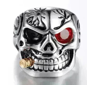 Skull Steel Ring Personalized Punk Men's Ring Jewelry - EX-STOCK CANADA