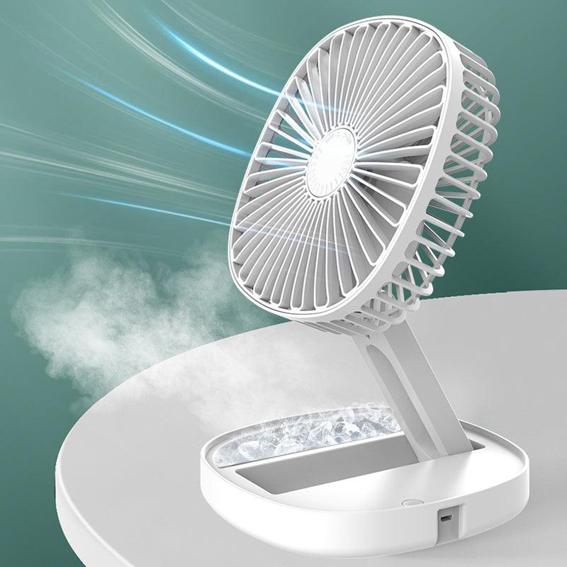 Small Portable Air Conditioning Appliances Foldable Electric Fan USB Rechargeable Desktop Fans - EX-STOCK CANADA