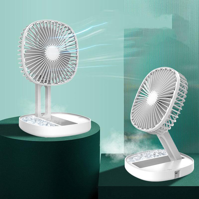 Small Portable Air Conditioning Appliances Foldable Electric Fan USB Rechargeable Desktop Fans - EX-STOCK CANADA