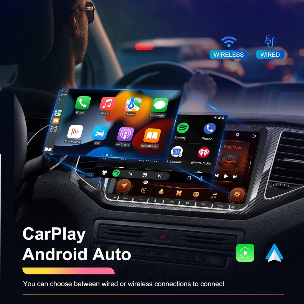 Smart All-in-one car Navigation player 2 64 Central Car Control, GPS, Phone-mirror link, Music Player, Rear View Camera, Global Weather Display, FM/RDS Radio, Driving Recorder Built-in wifi Connection - EX-STOCK CANADA