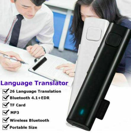 Smart Instant Voice to Voice Translator Mini Wireless Bluetooth Real Time Translation 26 Language Automatic Speech Travel Translato - EX-STOCK CANADA