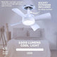 Smart Socket Light Fan With Remote Adjustable Screw Mouth Intelligent Remote Control Integrated LED Fan Light - EX-STOCK CANADA