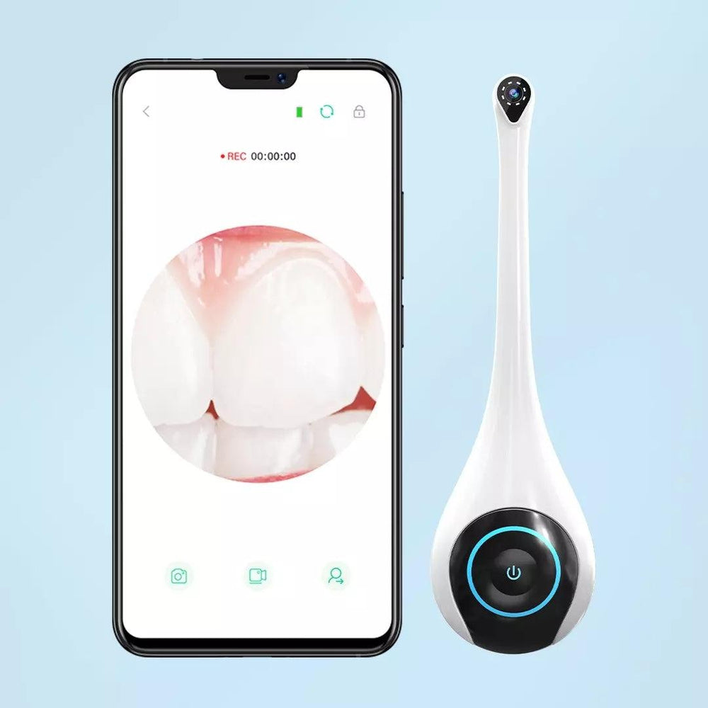 Smart Visual Dental Mirror Endoscope Smart Can Take Pictures Dentist Tool 1080P HD Camera Link Bluetooth Compatible with Android IOS - EX-STOCK CANADA