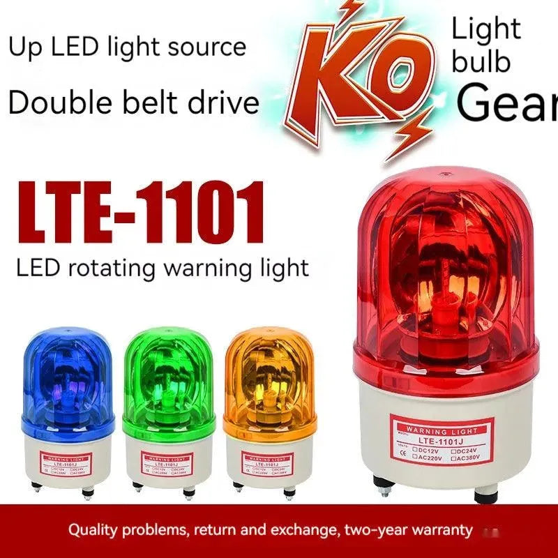 Smart Warning Light LTE-1101J Sound And Light Alarm Rotation for Factories, Workshops, Machine tools, Security rooms, and Traffics. - EX-STOCK CANADA