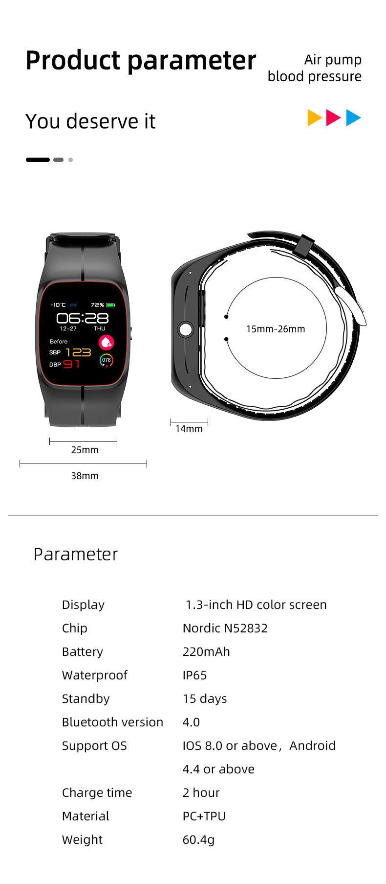 Smart Watch P20 Blood Oxygen Blood Pressure Heart Rate Monitoring - EX-STOCK CANADA