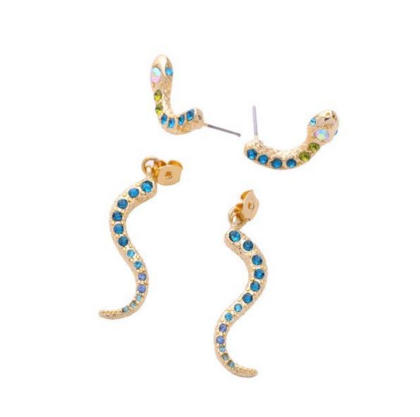 Snake-shaped Detachable Stud Earrings for Women - EX-STOCK CANADA