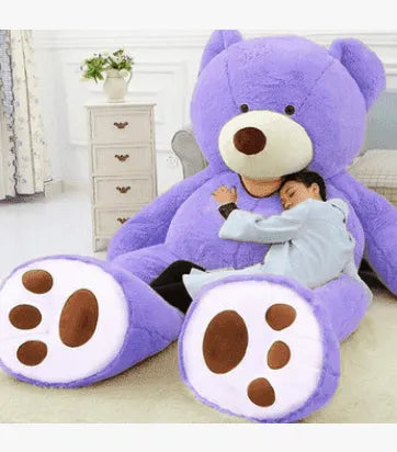 Soft Leather Shell Giant Teddy Bear Plush Toy - EX-STOCK CANADA