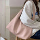 Soft leather women's shoulder bag: High-capacity, casual tote for shopping, in armpit style. - EX-STOCK CANADA