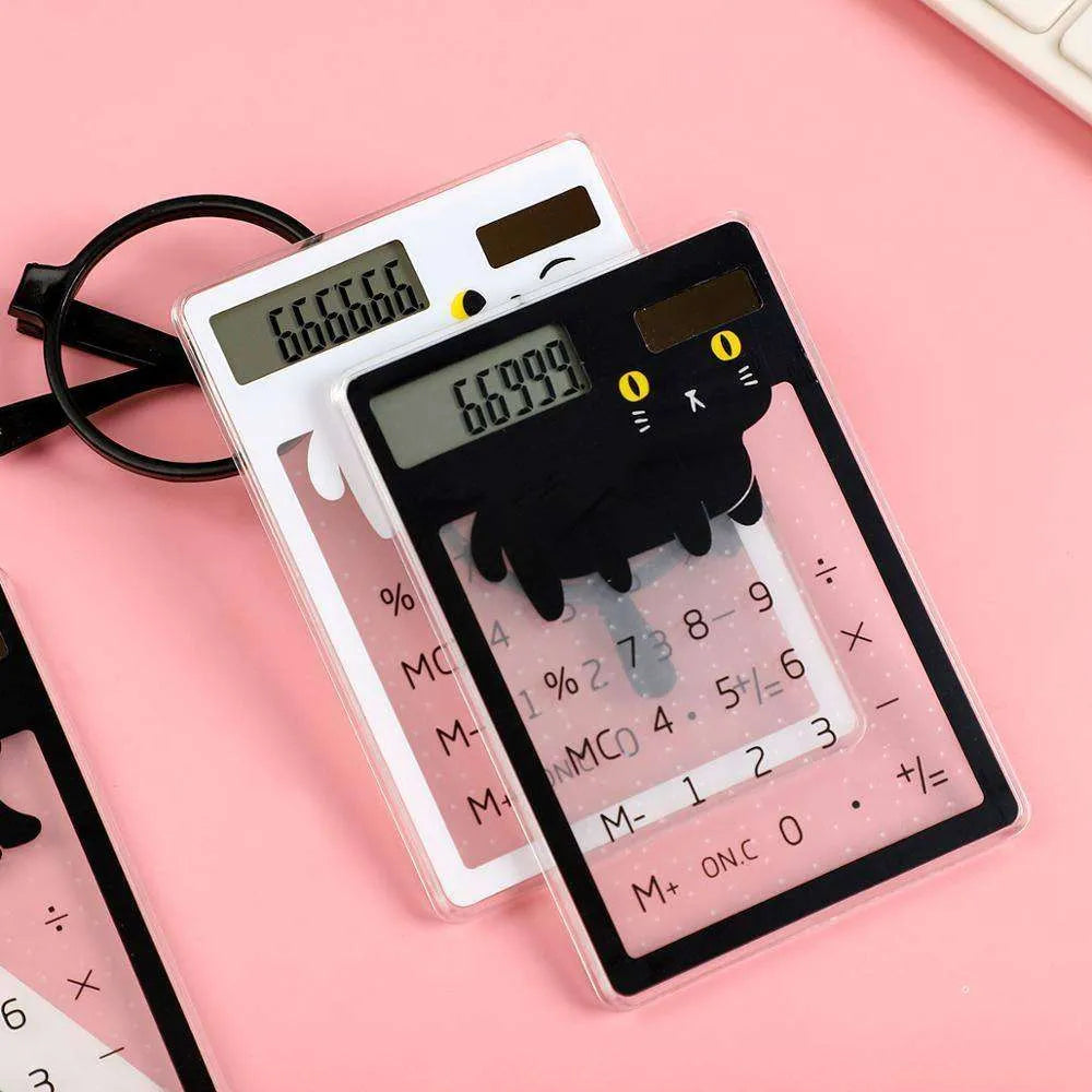 Solar Energy Mini Portable Calculator School Supplies Kawaii - EX-STOCK CANADA