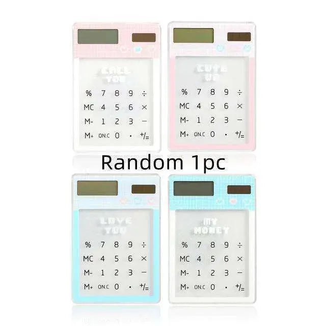 Solar Energy Mini Portable Calculator School Supplies Kawaii - EX-STOCK CANADA