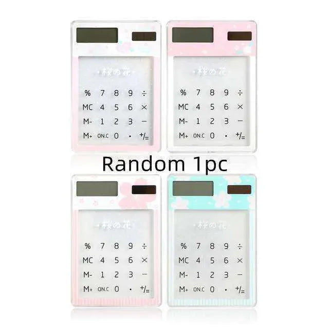 Solar Energy Mini Portable Calculator School Supplies Kawaii - EX-STOCK CANADA