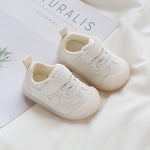 Solid Color Boys And Girls Toddler Soft Bottom Kids White Shoes - EX-STOCK CANADA