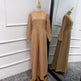 Solid Color Inner liner Jumpsuit with Robe for Beautiful Arab Dubai Turkey Middle East Women. - EX-STOCK CANADA