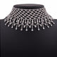 Sparling Rhinestone Diamond Fringed Tassel Choker Necklace for Women Bridal Wedding Luxury Necklace - EX-STOCK CANADA