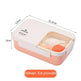 Square Compartment Lunch Lunch Box Canteen Plastic Lunch Box Microwaveable Heating - EX-STOCK CANADA