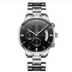 Stainless Steel Business Watches: Waterproof, Black - EX-STOCK CANADA