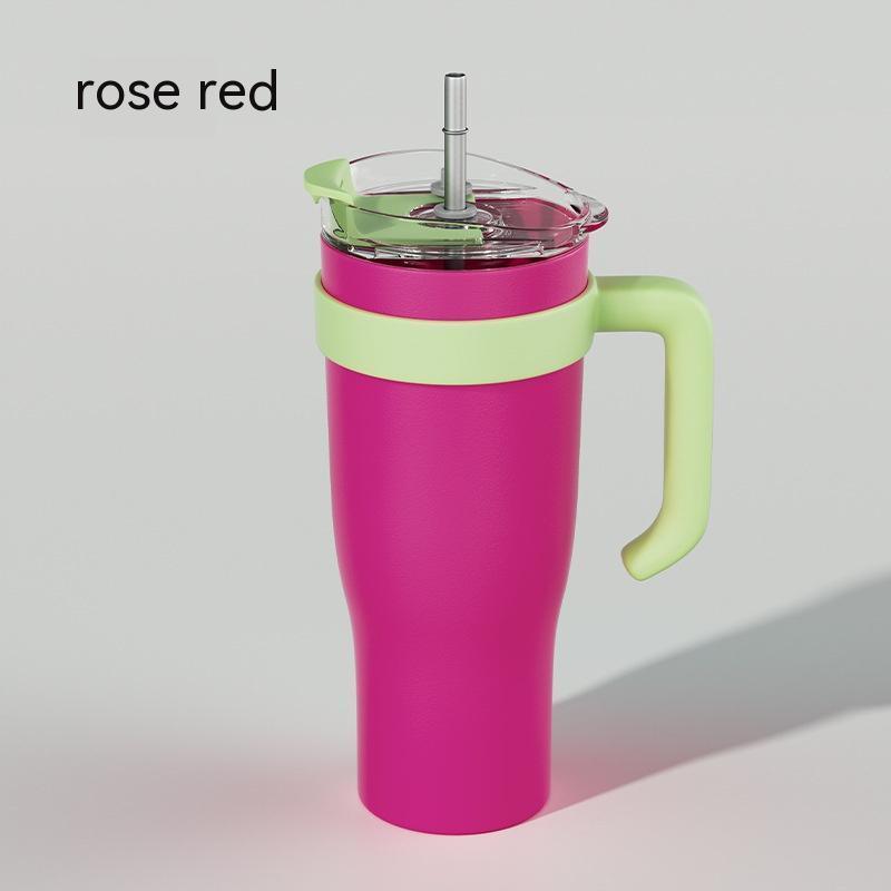 Stainless Steel Large Capacity Vacuum Insulated Straw Cup - EX-STOCK CANADA