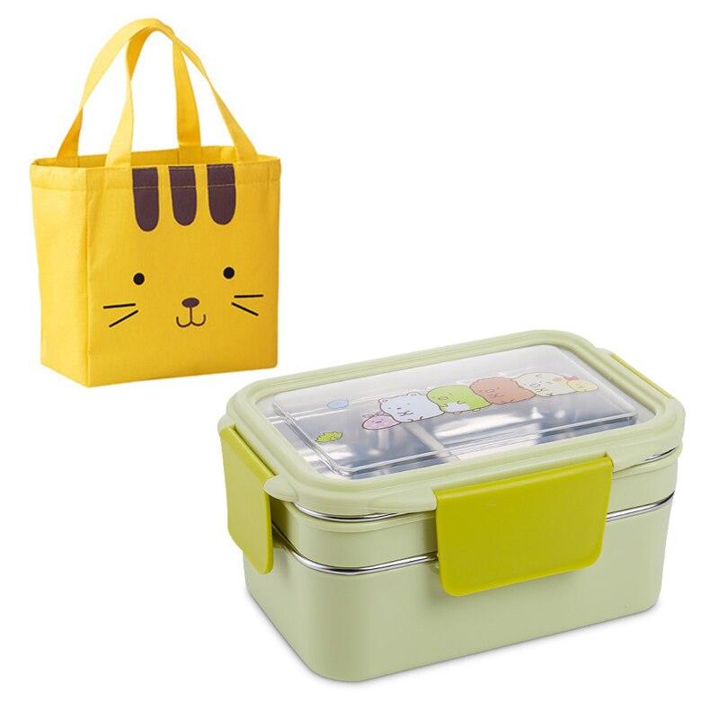 Stainless steel lunch box double lunch box - EX-STOCK CANADA