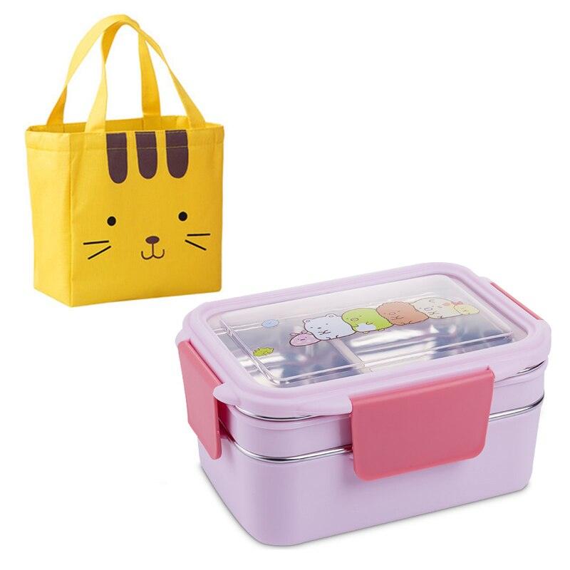 Stainless steel lunch box double lunch box - EX-STOCK CANADA