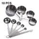 Stainless Steel Measuring Cup & Spoon Set, Stackable Spoons - EX-STOCK CANADA