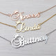 Stainless steel name letter custom crown necklace metal jewelry - EX-STOCK CANADA