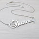 Stainless steel name letter custom crown necklace metal jewelry - EX-STOCK CANADA