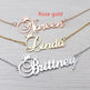 Stainless steel name letter custom crown necklace metal jewelry - EX-STOCK CANADA