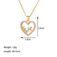 Stainless Steel Necklace Women's Fashion Copper-plated Gold Pendant Clavicle Chain For Mother Girlfriend Gift - EX-STOCK CANADA