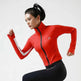 Stand up Collar Workout long sleeved quick drying yoga exercise jacket - EX-STOCK CANADA