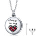 Sterling 925 Silver Heart Urn Engraved Cremation Necklace for Ashes - EX-STOCK CANADA