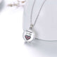 Sterling 925 Silver Heart Urn Engraved Cremation Necklace for Ashes - EX-STOCK CANADA
