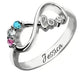 Sterling Silver Infinity Ring Jewelry Personalized Name Custom Ring - EX-STOCK CANADA