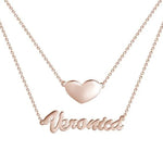 Sterling Silver Personalized Custom Jewelry Heart-shaped - EX-STOCK CANADA