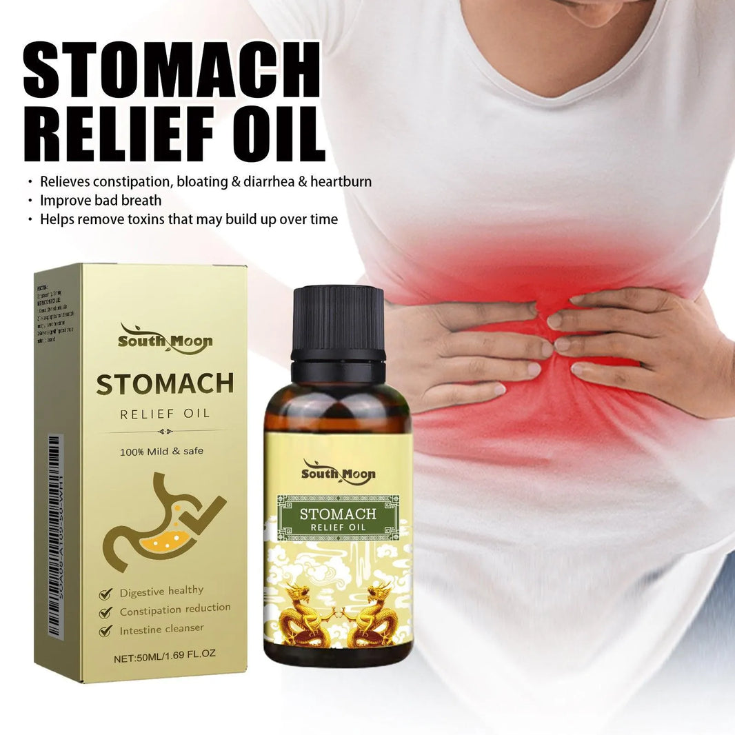 Stomach Relief Oil | Abdominal Soothing Olive, Rose and Grape Seed Oils -Increase Appetite and Reduce Belly Fat Supply for Women and Teen Girls - EX-STOCK CANADA