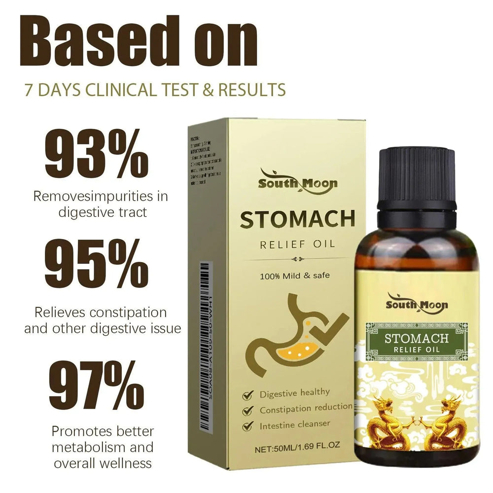 Stomach Relief Oil | Abdominal Soothing Olive, Rose and Grape Seed Oils -Increase Appetite and Reduce Belly Fat Supply for Women and Teen Girls - EX-STOCK CANADA