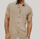 Striped Digital Printing Men's Short-sleeved Shirt - EX-STOCK CANADA