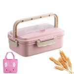 Student Lunch Box Three Grid Plastic Lunch Box Lunch Box - EX-STOCK CANADA