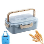 Student Lunch Box Three Grid Plastic Lunch Box Lunch Box - EX-STOCK CANADA