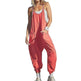 Stylish Flattering Sleeveless spaghetti straps.& flowy jumpsuit - EX-STOCK CANADA